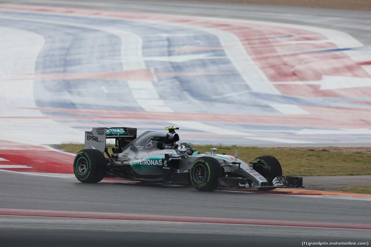 GP USA, 23.10.2015- Prove Libere 1, Nico Rosberg (GER) Mercedes AMG F1 W06