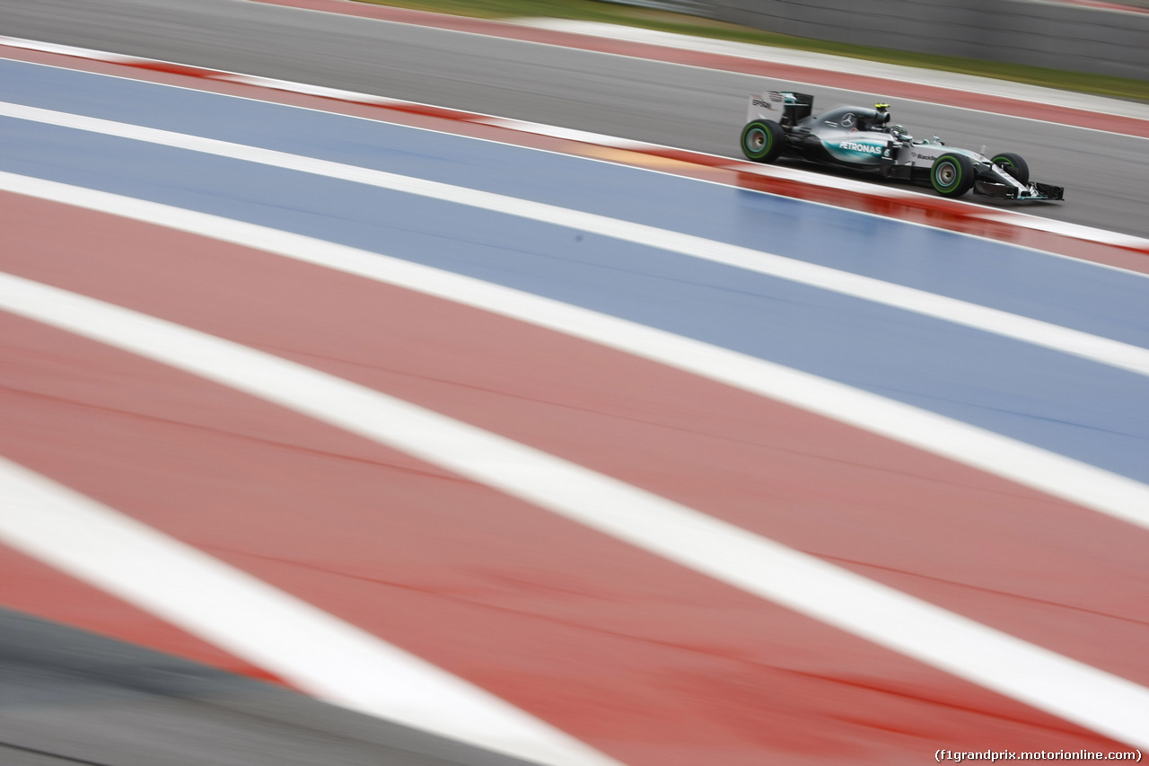 GP USA, 23.10.2015- Prove Libere 1, Nico Rosberg (GER) Mercedes AMG F1 W06