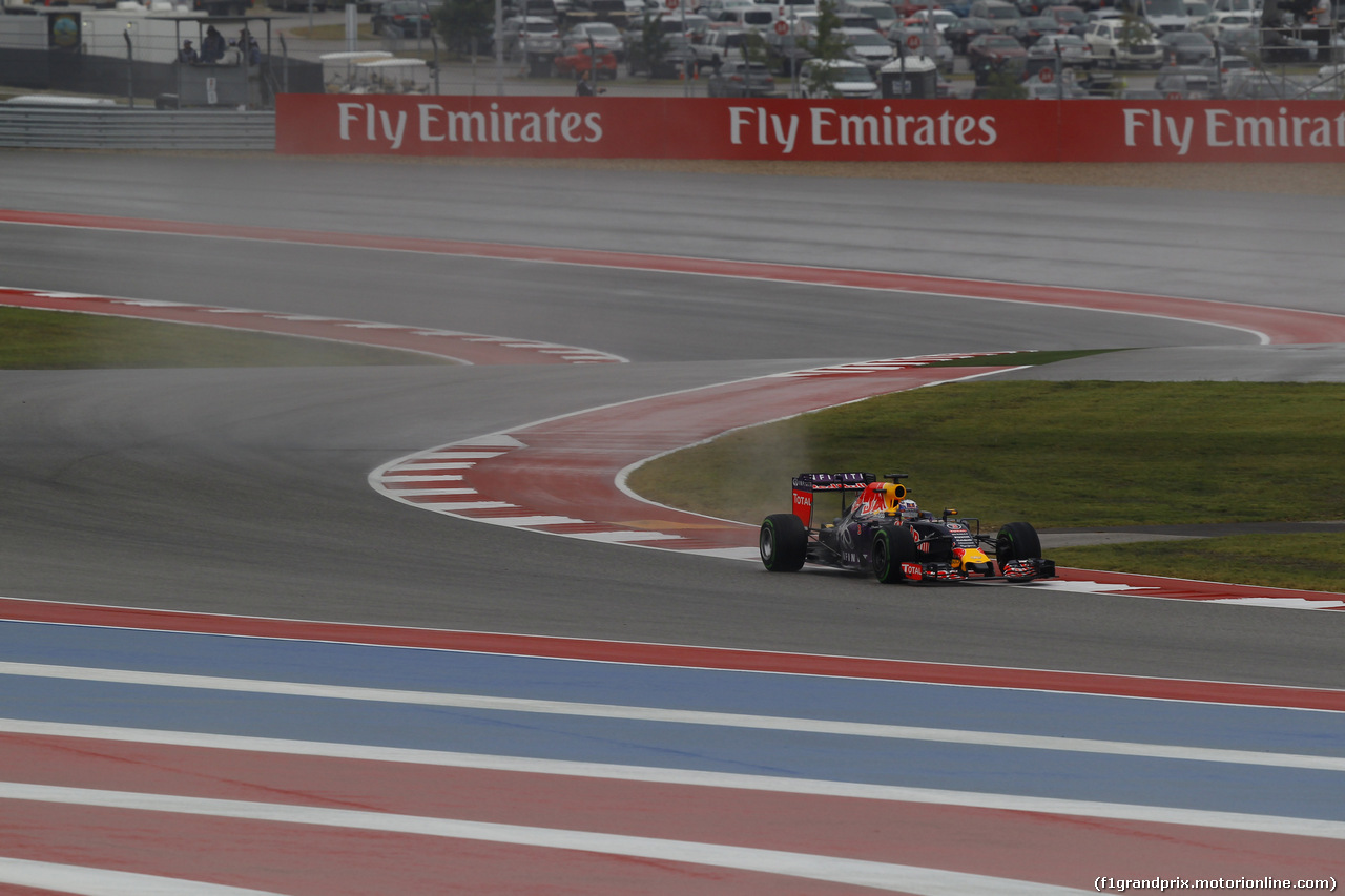 GP USA, 23.10.2015- Prove Libere 1, Daniel Ricciardo (AUS) Red Bull Racing RB11