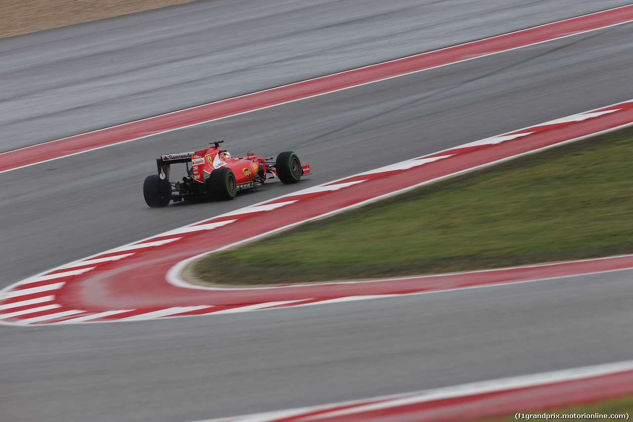 GP USA, 23.10.2015- Prove Libere 1, Sebastian Vettel (GER) Ferrari SF15-T