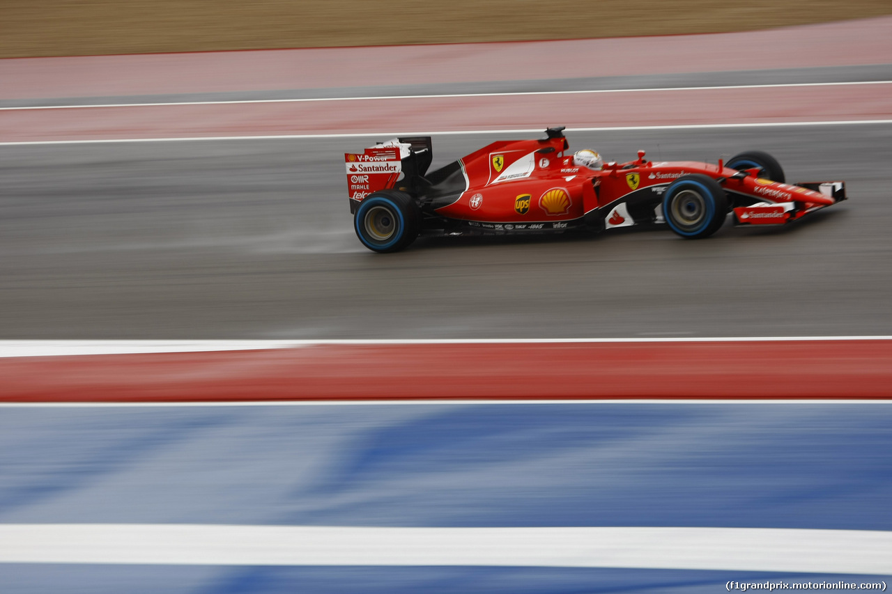 GP USA, 23.10.2015- Prove Libere 1, Sebastian Vettel (GER) Ferrari SF15-T