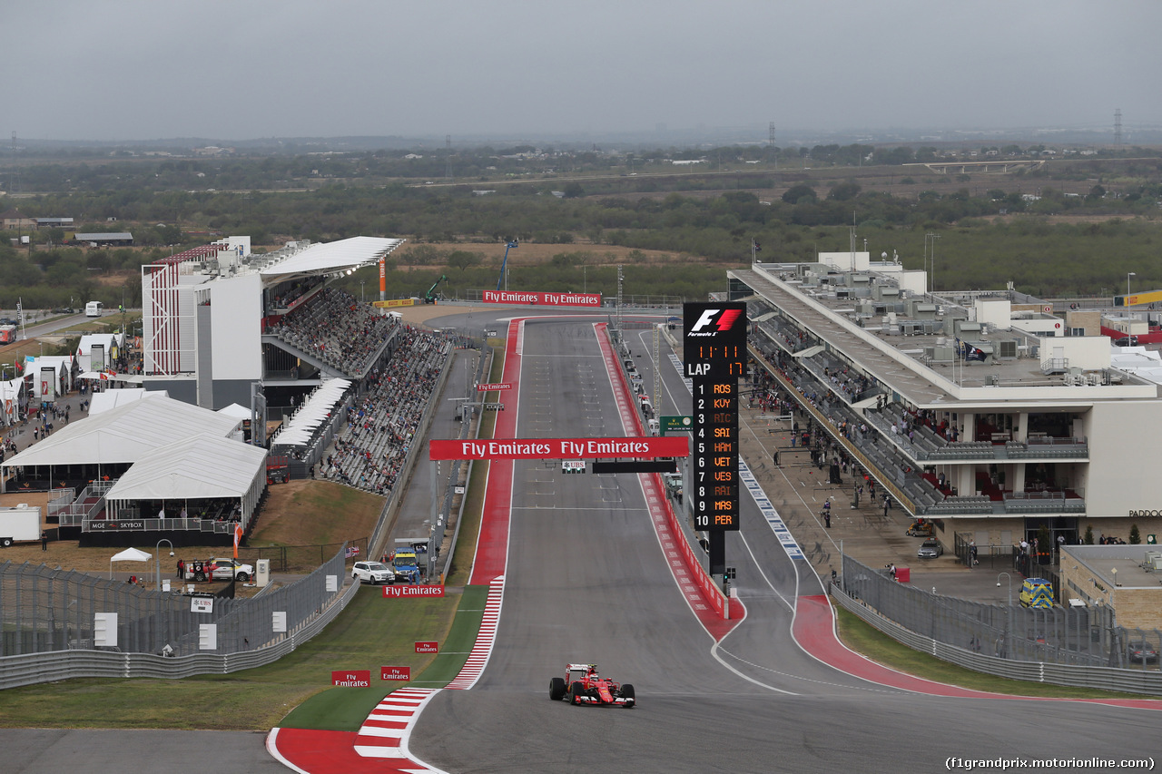 GP USA, 23.10.2015- Prove Libere 1, Kimi Raikkonen (FIN) Ferrari SF15-T