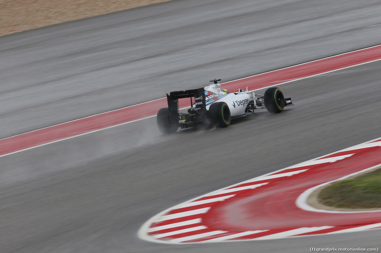 GP USA, 23.10.2015- Prove Libere 1, Felipe Massa (BRA) Williams F1 Team FW37