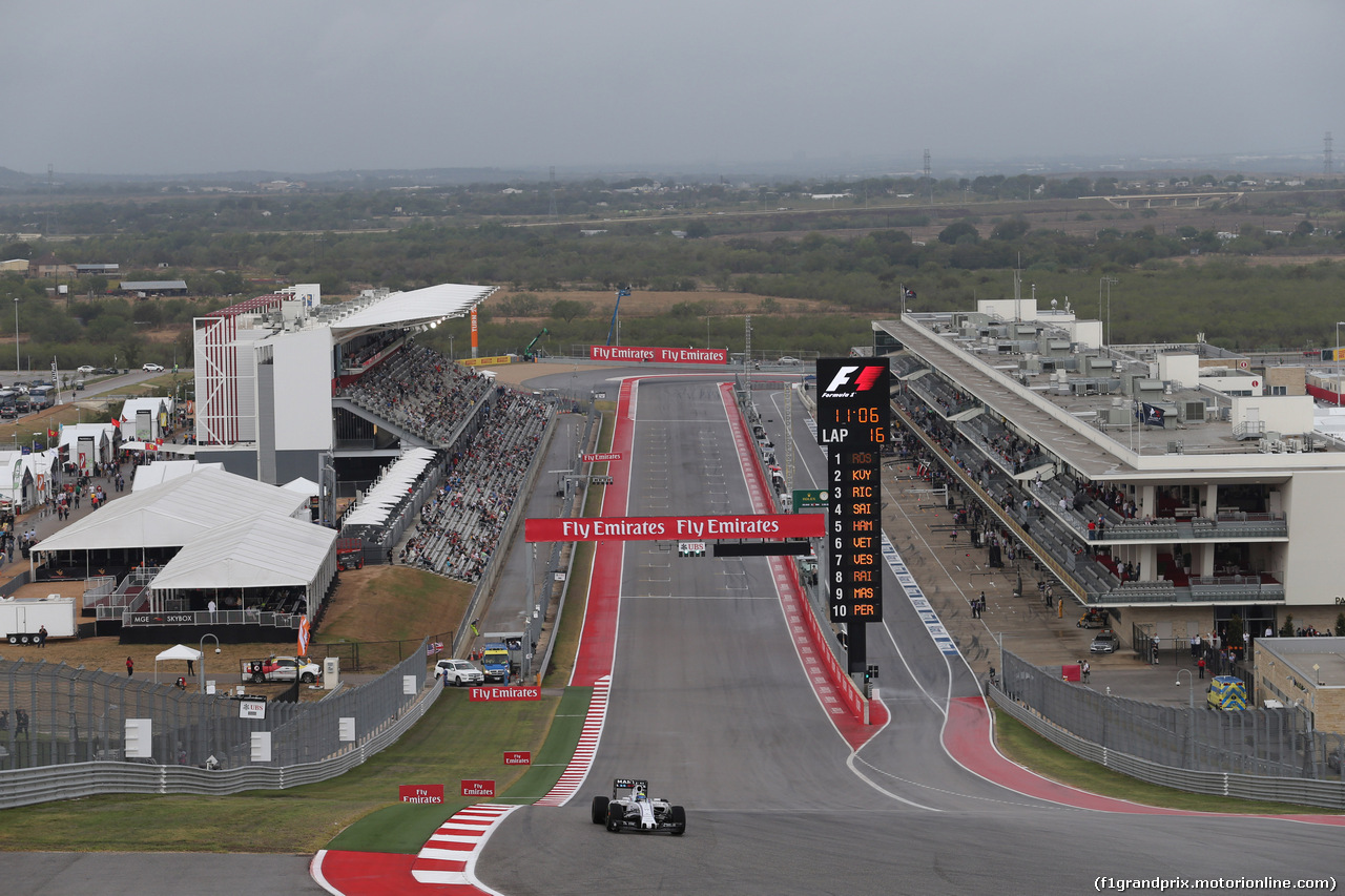 GP USA, 23.10.2015- Prove Libere 1, Felipe Massa (BRA) Williams F1 Team FW37