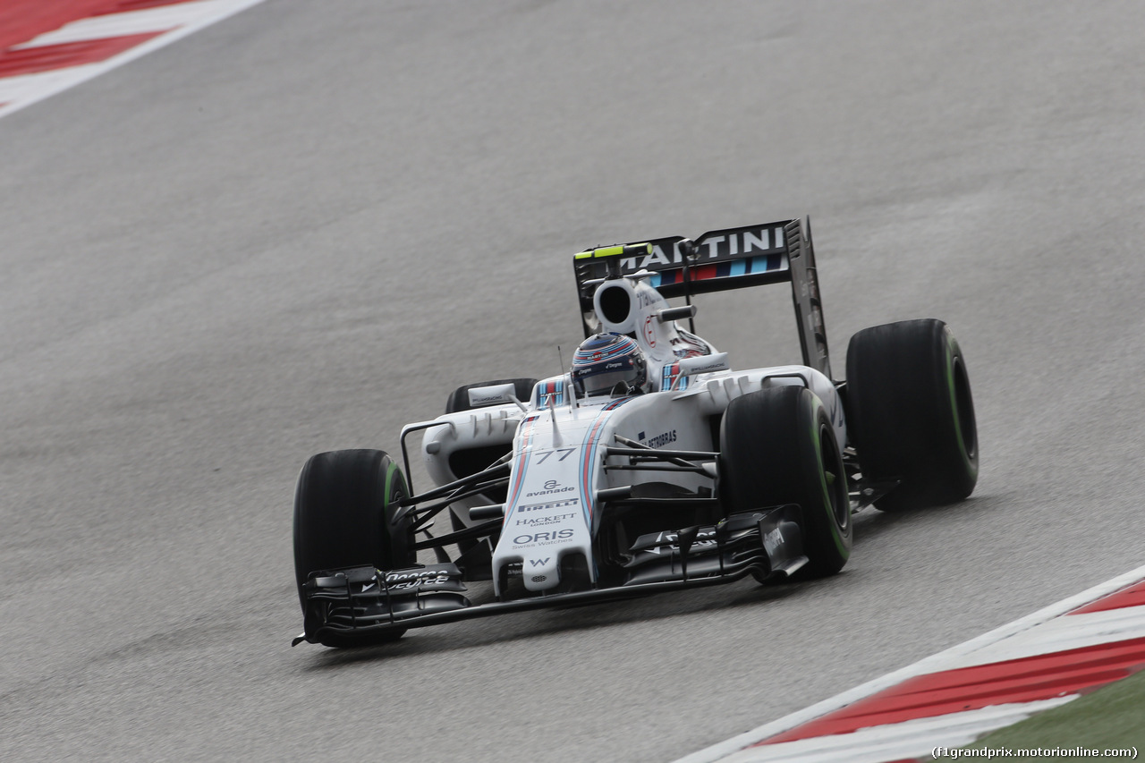 GP USA, 23.10.2015- Prove Libere 1, Valtteri Bottas (FIN) Williams F1 Team FW37