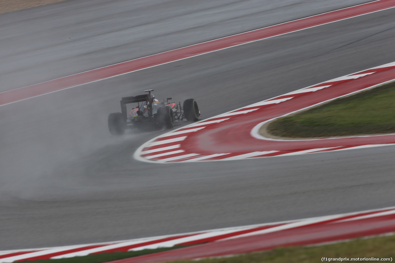 GP USA, 23.10.2015- Prove Libere 1, Fernando Alonso (ESP) McLaren Honda MP4-30