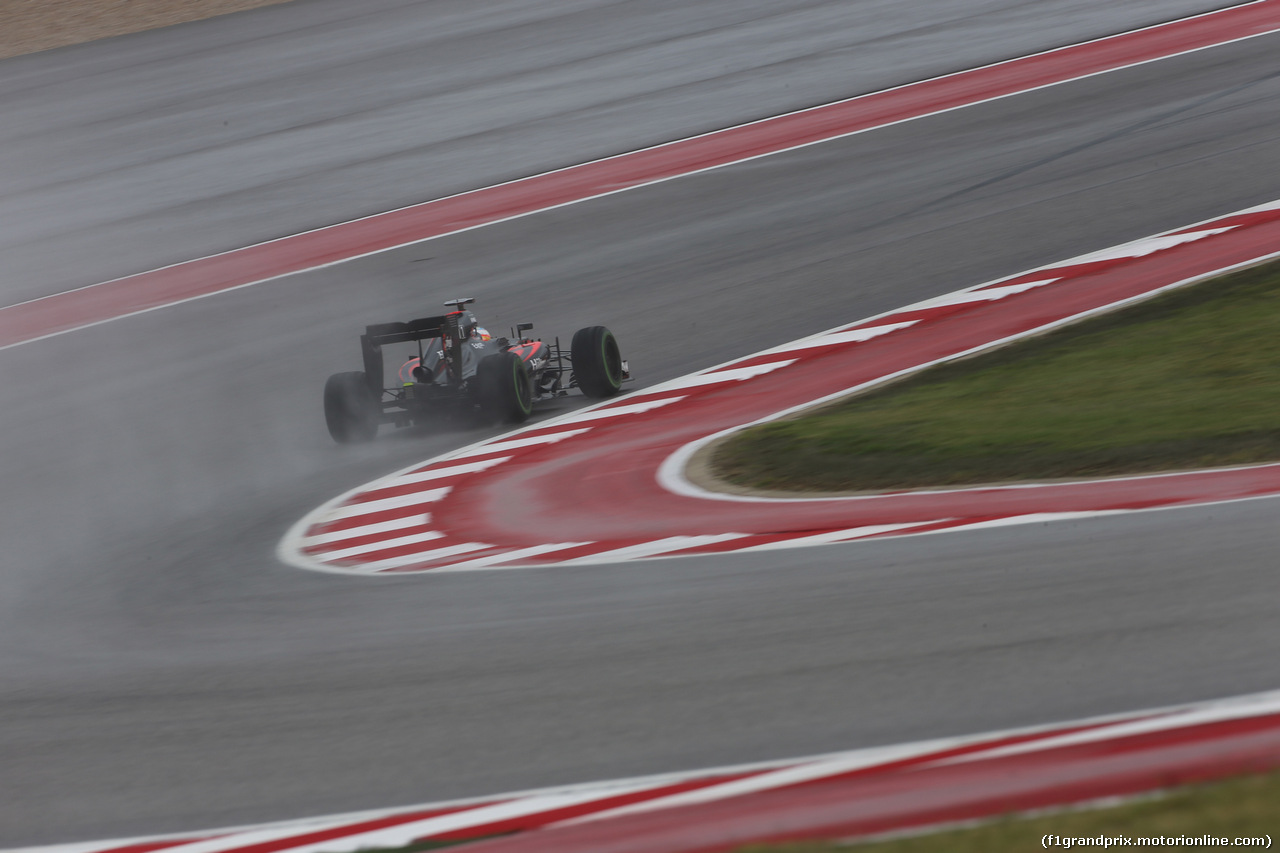 GP USA, 23.10.2015- Prove Libere 1, Fernando Alonso (ESP) McLaren Honda MP4-30