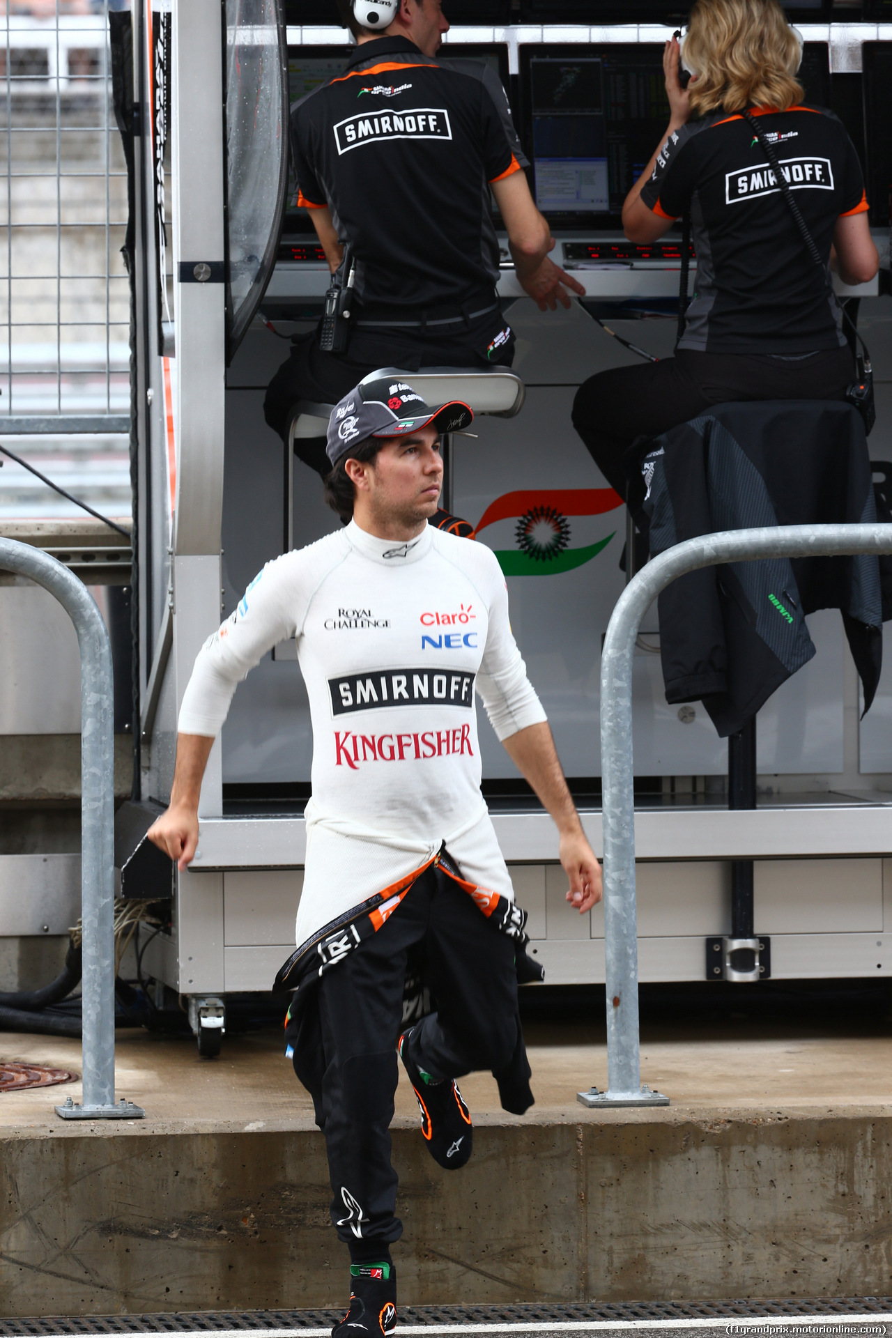 GP USA, 23.10.2015- Prove Libere 1, Sergio Perez (MEX) Sahara Force India F1 Team VJM08