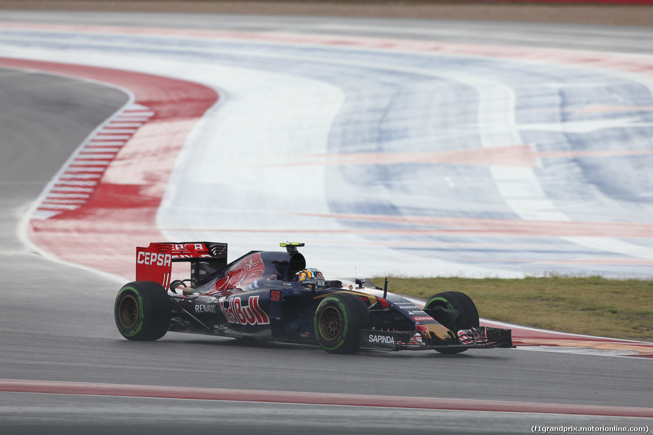GP USA, 23.10.2015- Prove Libere 1, Carlos Sainz Jr (ESP) Scuderia Toro Rosso STR10