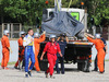 TEST F1 BARCELLONA 13 MAGGIO, The Sauber C34 of Raffaele Marciello (ITA) Sauber C34 Test And Reserve Driver is recovered back to the pits on the back of a truck.
13.05.2015.
