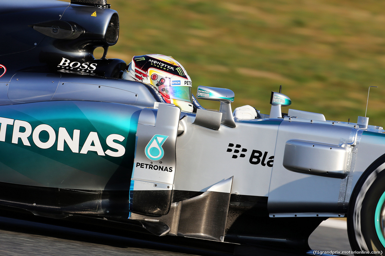 TEST F1 BARCELLONA 19 FEBBRAIO, Lewis Hamilton (GBR) Mercedes AMG F1 W06.
19.02.2015.