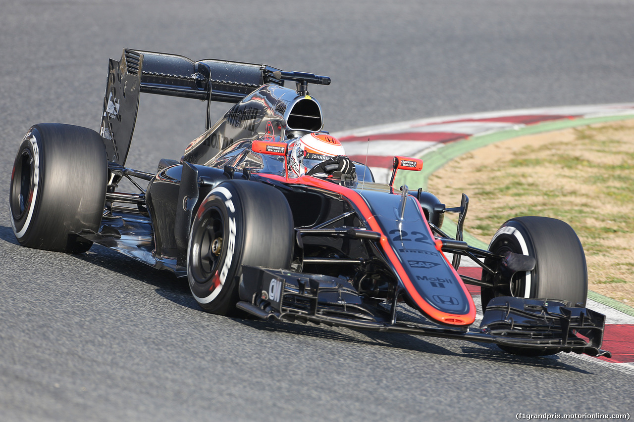 TEST F1 BARCELLONA 19 FEBBRAIO, Jenson Button (GBR) McLaren MP4-30.
19.02.2015.