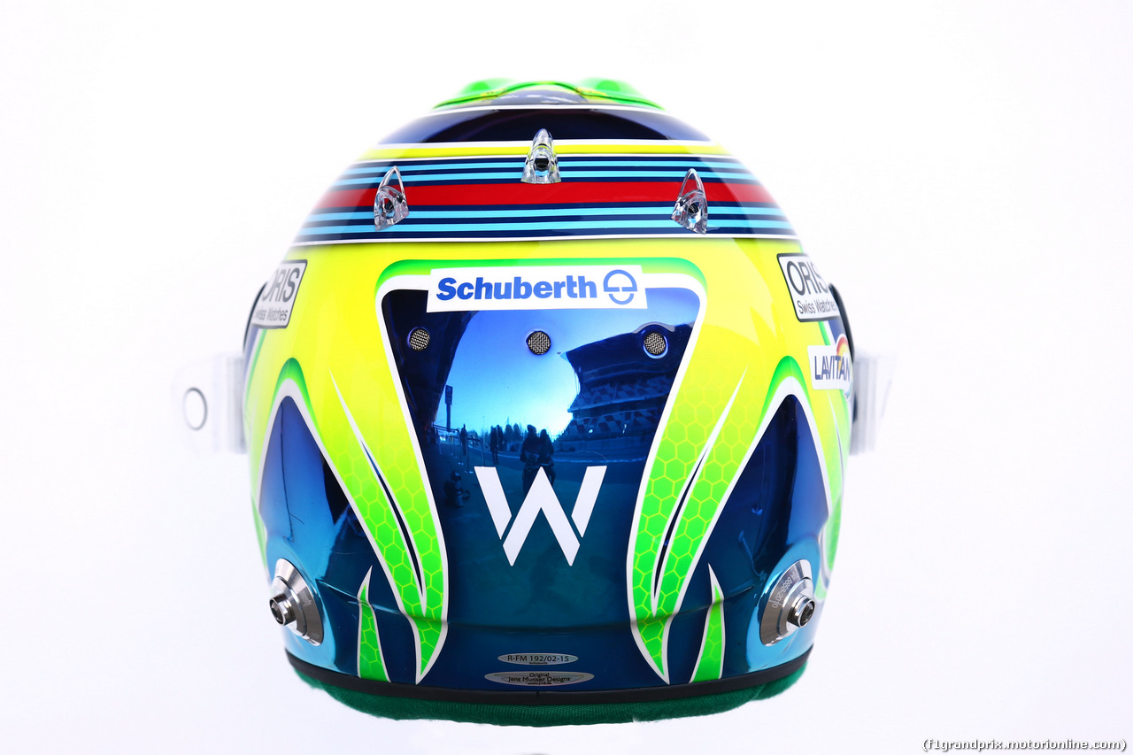 TEST F1 BARCELLONA 19 FEBBRAIO, The helmet of Felipe Massa (BRA) Williams.
19.02.2015.