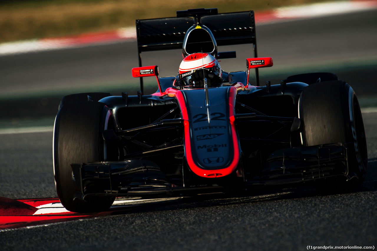 TEST F1 BARCELLONA 19 FEBBRAIO, Jenson Button (GBR) McLaren MP4-30.
19.02.2015.