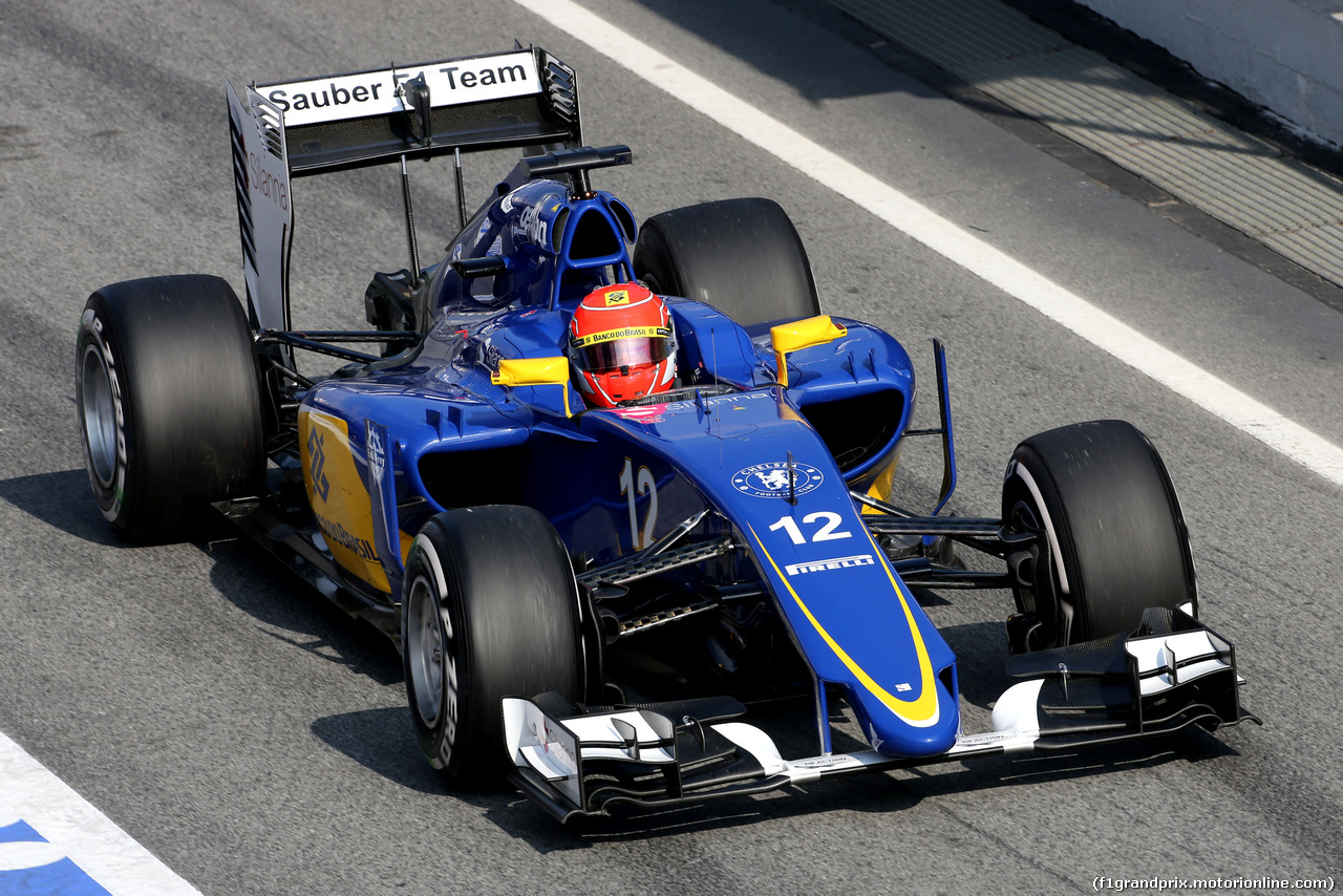 TEST F1 BARCELLONA 19 FEBBRAIO, Felipe Nasr (BRA), Sauber F1 Team 
19.02.2015.