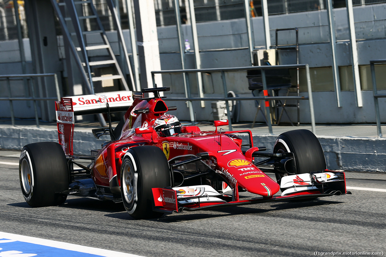 TEST F1 BARCELLONA 19 FEBBRAIO, Kimi Raikkonen (FIN) Ferrari SF15-T 
19.02.2015.