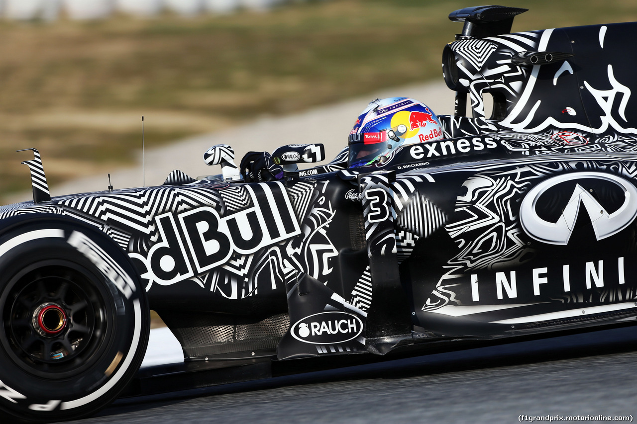 TEST F1 BARCELLONA 19 FEBBRAIO, Daniel Ricciardo (AUS) Red Bull Racing RB11.
19.02.2015.