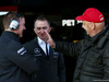 TEST F1 BARCELLONA 19 FEBBRAIO, Paddy Lowe (GBR) Mercedes AMG F1 Executive Director (Technical) (Centre) e Niki Lauda (AUT) Mercedes Non-Executive Chairman (Right).
19.02.2015.