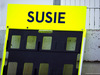 TEST F1 BARCELLONA 19 FEBBRAIO, Pit board for Susie Wolff (GBR) Williams Development Driver.
19.02.2015.