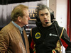 TEST F1 BARCELLONA 20 FEBBRAIO, (L to R): Jonathan Palmer (GBR) with Nick Chester (GBR) Lotus F1 Team Technical Director.
20.02.2015.