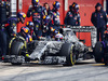 TEST F1 BARCELLONA 20 FEBBRAIO, Daniel Ricciardo (AUS) Red Bull Racing RB11 practices a pit stop.
20.02.2015.