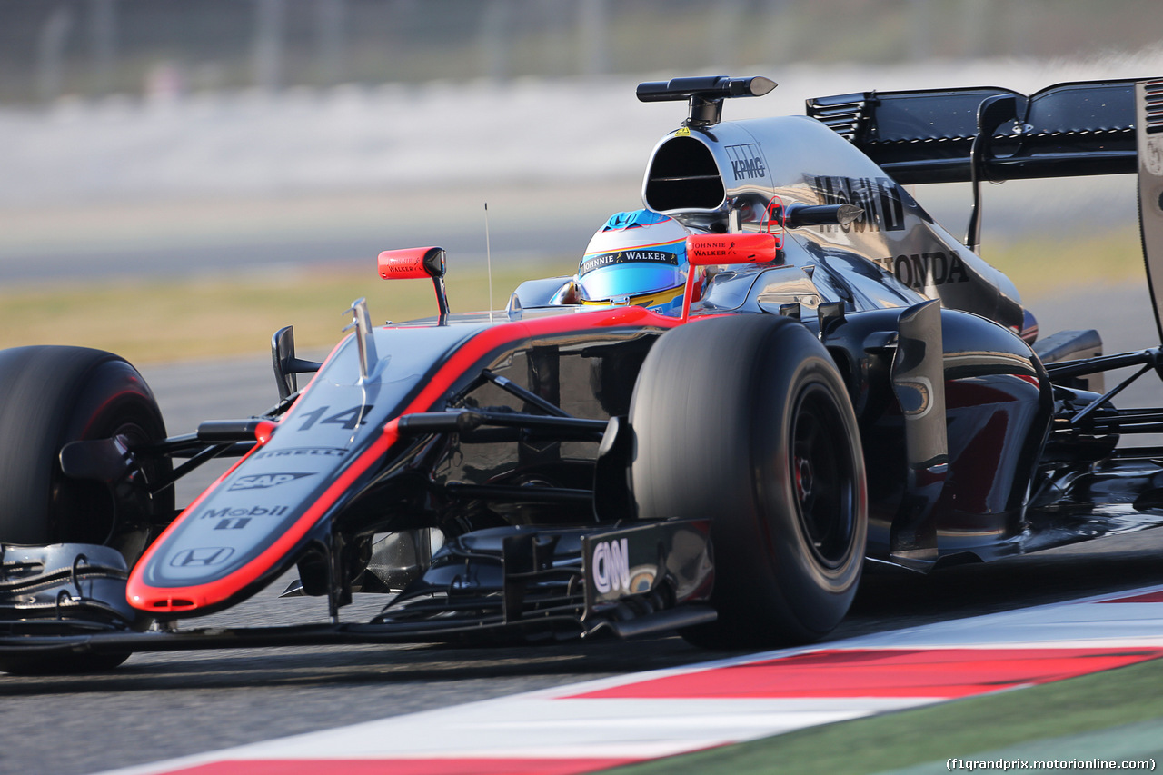 TEST F1 BARCELLONA 20 FEBBRAIO, Fernando Alonso (ESP) McLaren MP4-30.
20.02.2015.