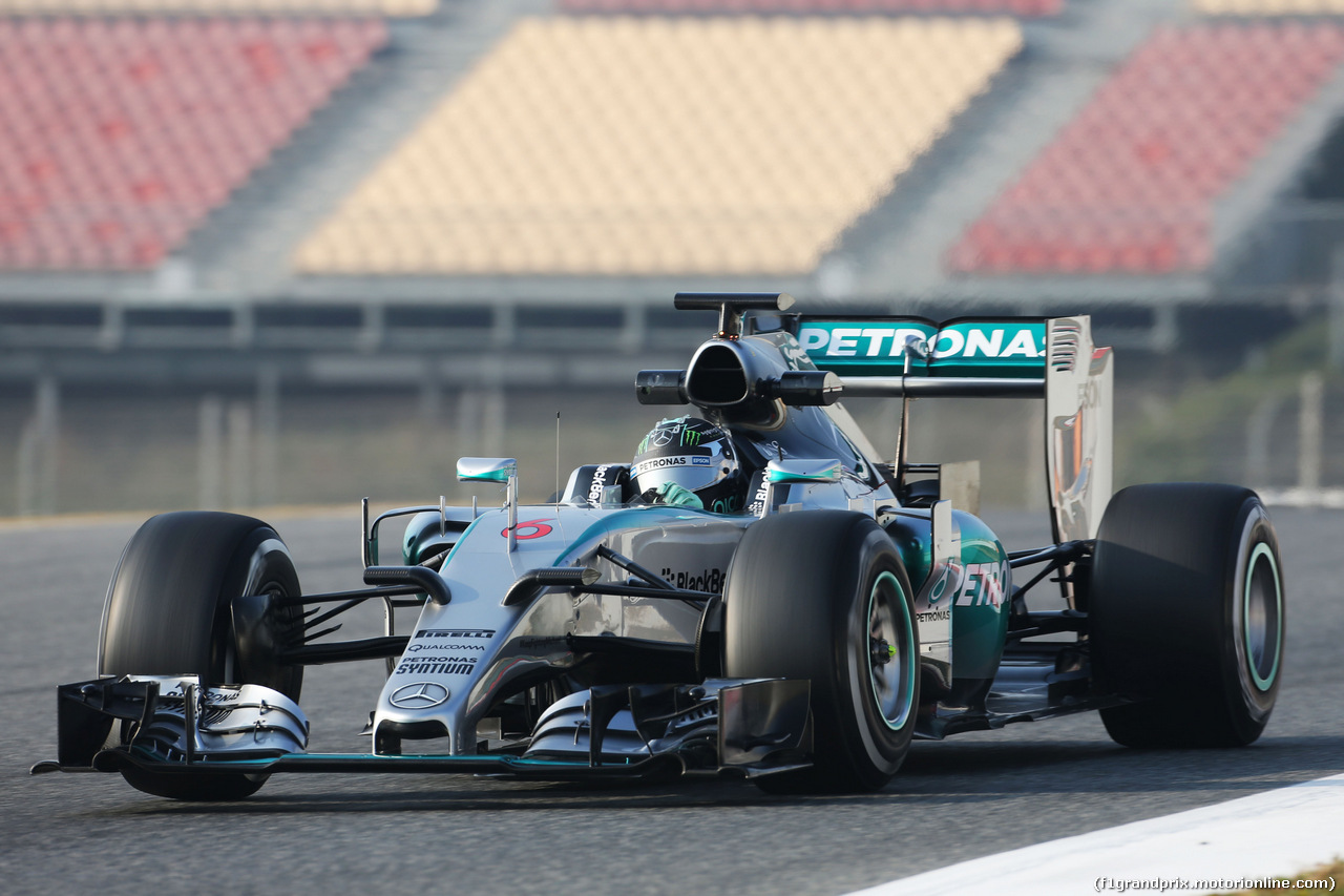 TEST F1 BARCELLONA 20 FEBBRAIO, Nico Rosberg (GER) Mercedes AMG F1 W06.
20.02.2015.