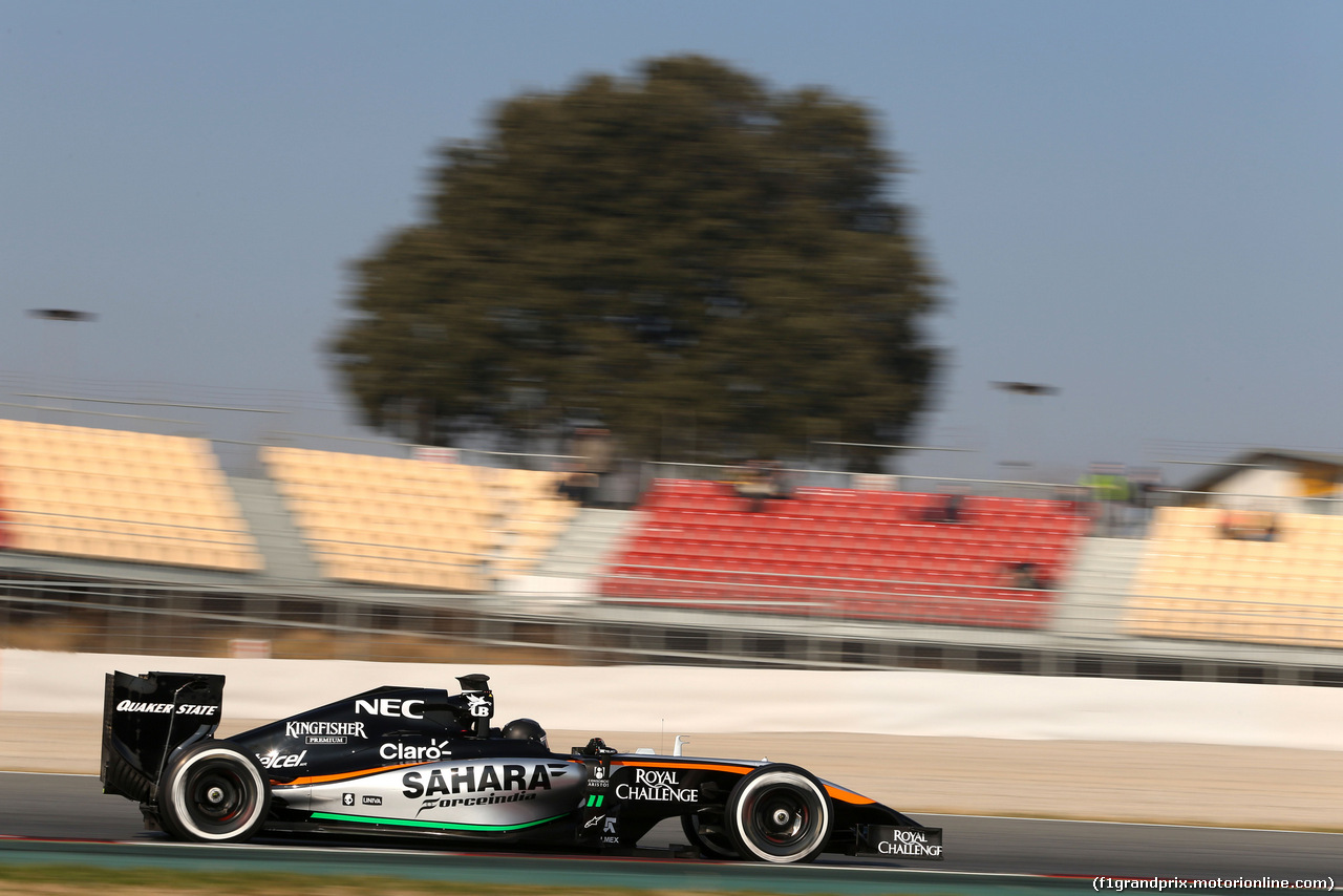 TEST F1 BARCELLONA 20 FEBBRAIO, Sergio Perez (MEX), Sahara Force India 
20.02.2015.