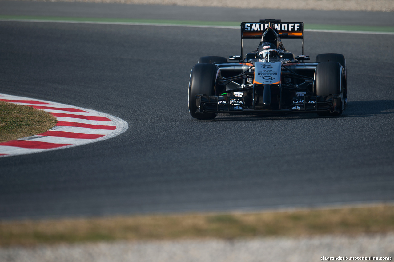 TEST F1 BARCELLONA 20 FEBBRAIO, Sergio Perez (MEX) Sahara Force India F1 VJM07.
20.02.2015.