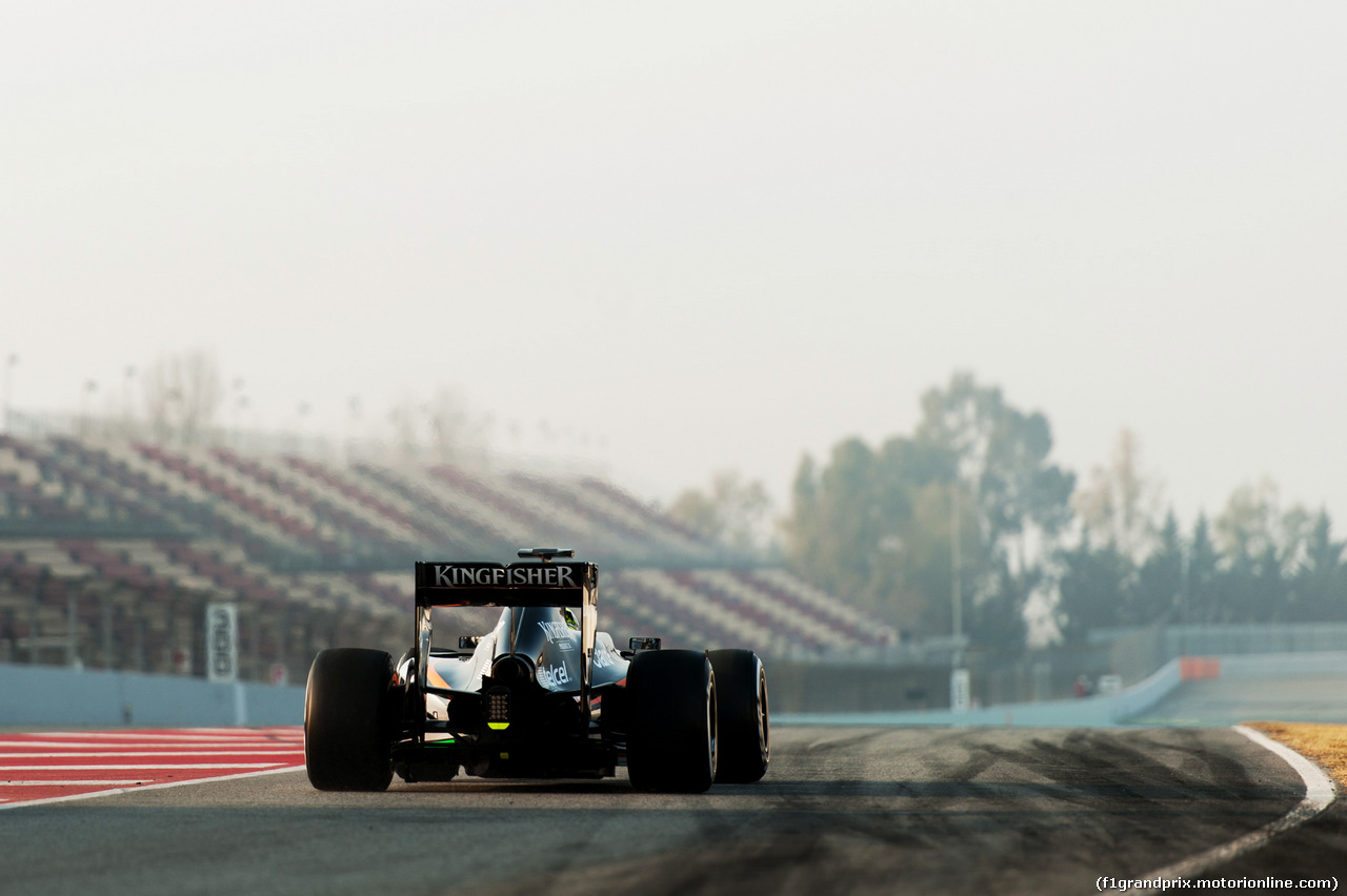 TEST F1 BARCELLONA 20 FEBBRAIO, Sergio Perez (MEX) Sahara Force India F1 VJM07.
20.02.2015.