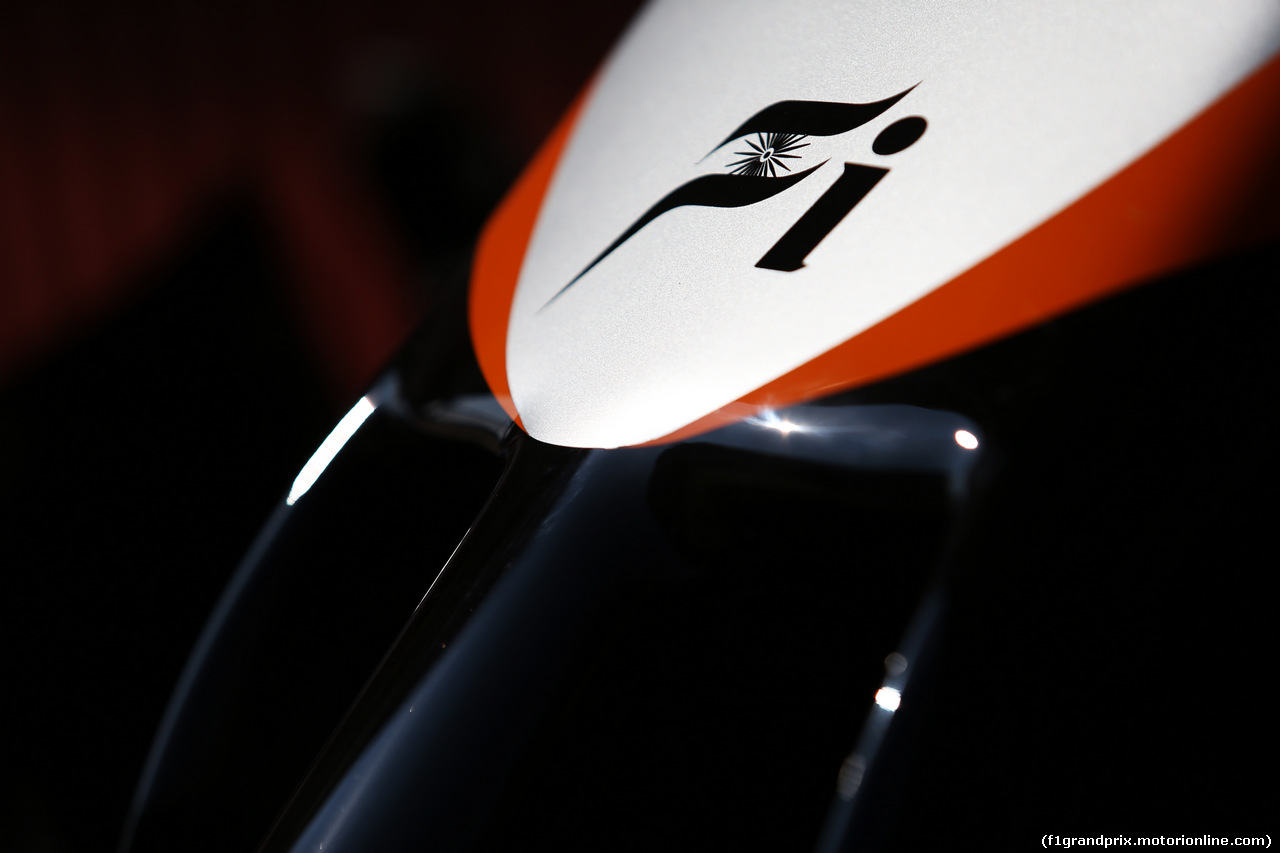 TEST F1 BARCELLONA 20 FEBBRAIO, Sahara Force India F1 VJM07 nosecone.
20.02.2015.