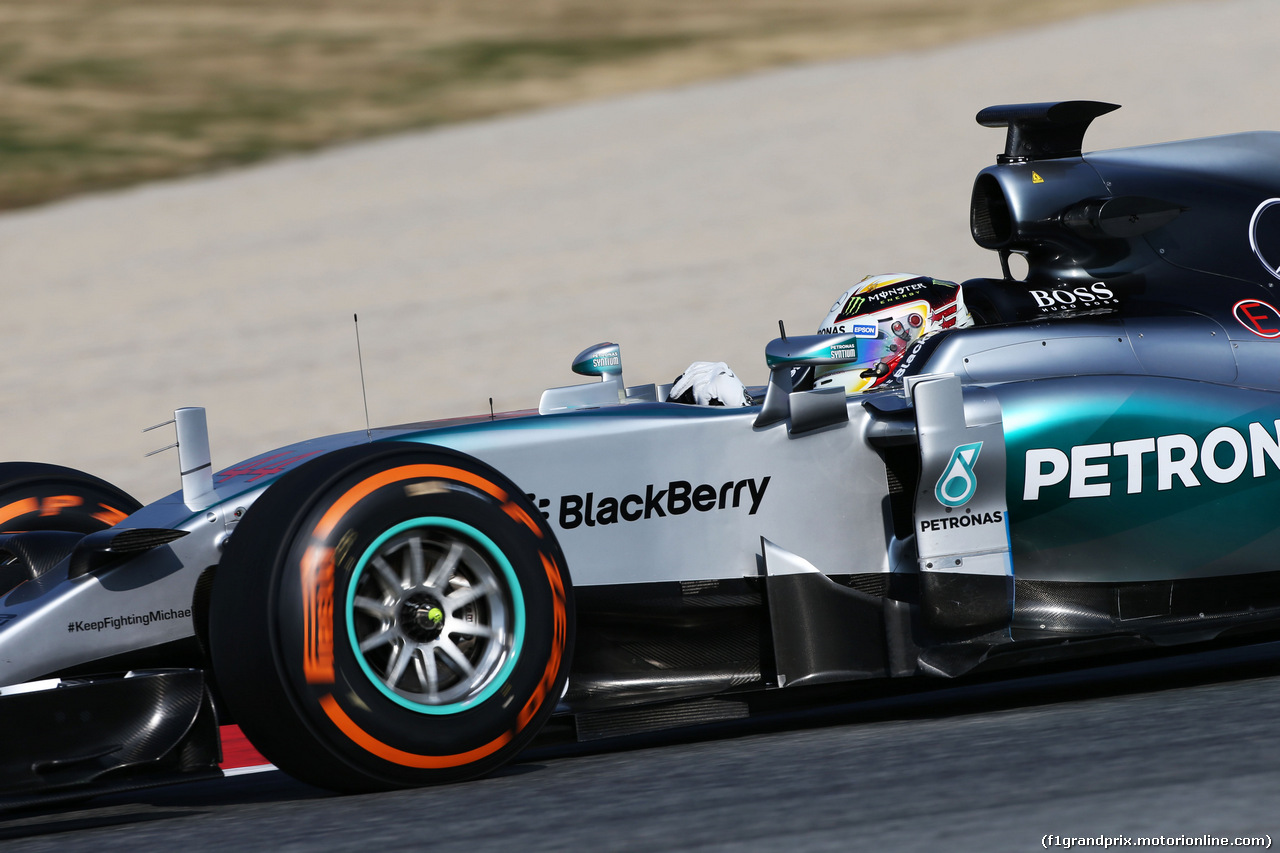 TEST F1 BARCELLONA 20 FEBBRAIO, Lewis Hamilton (GBR) Mercedes AMG F1 W06.
20.02.2015.