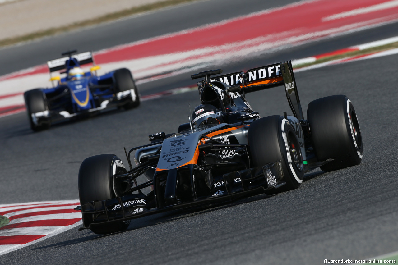 TEST F1 BARCELLONA 20 FEBBRAIO, Sergio Perez (MEX) Sahara Force India F1 VJM07.
20.02.2015.