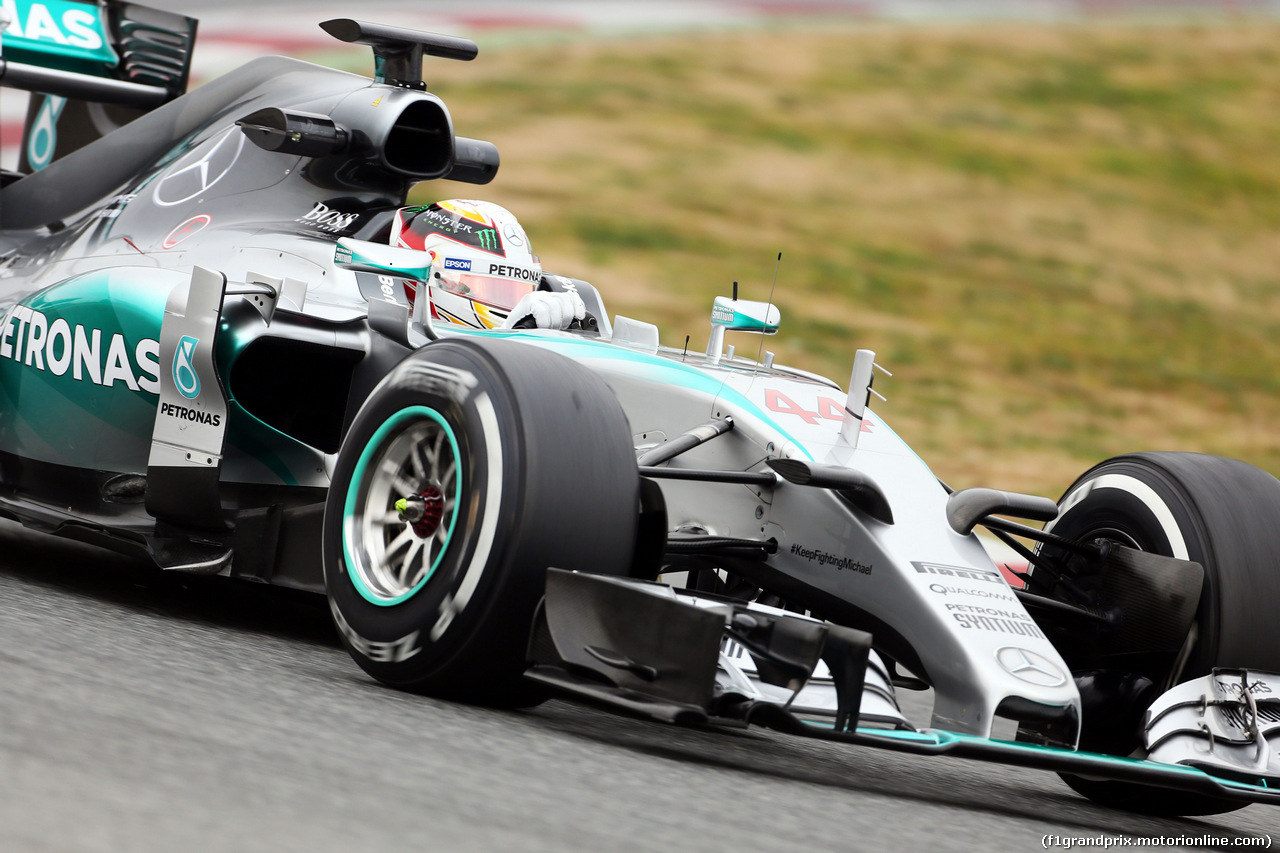 TEST F1 BARCELLONA 21 FEBBRAIO, Lewis Hamilton (GBR) Mercedes AMG F1 W06.
21.02.2015.