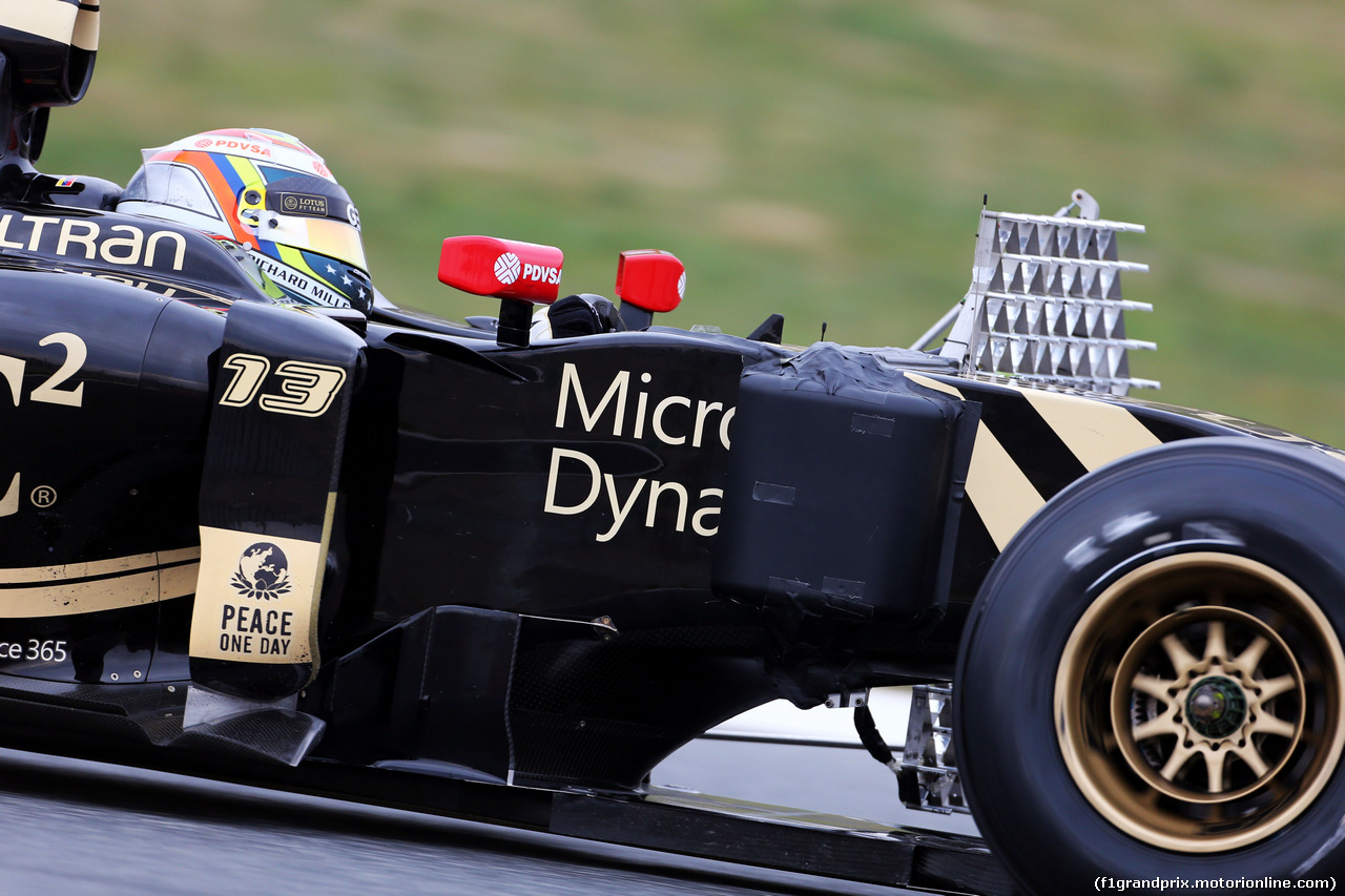 TEST F1 BARCELLONA 21 FEBBRAIO, Pastor Maldonado (VEN) Lotus F1 E23 running sensor equipment.
21.02.2015.