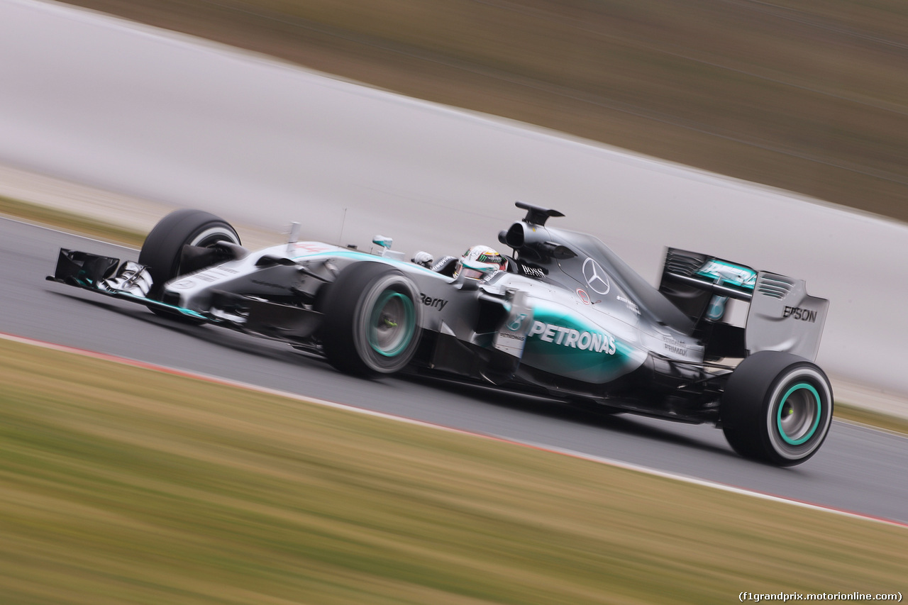 TEST F1 BARCELLONA 21 FEBBRAIO, Lewis Hamilton (GBR) Mercedes AMG F1 W06.
21.02.2015.