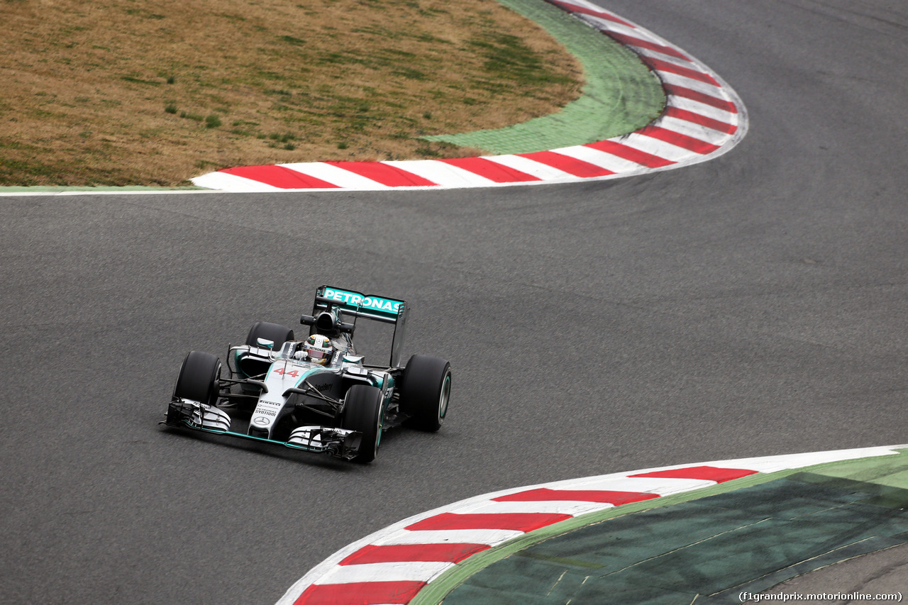 TEST F1 BARCELLONA 21 FEBBRAIO, Lewis Hamilton (GBR) Mercedes AMG F1 W06.
21.02.2015.