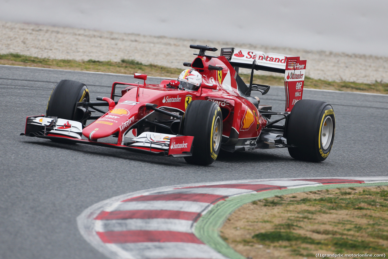 TEST F1 BARCELLONA 21 FEBBRAIO, Sebastian Vettel (GER) Ferrari SF15-T.
21.02.2015.