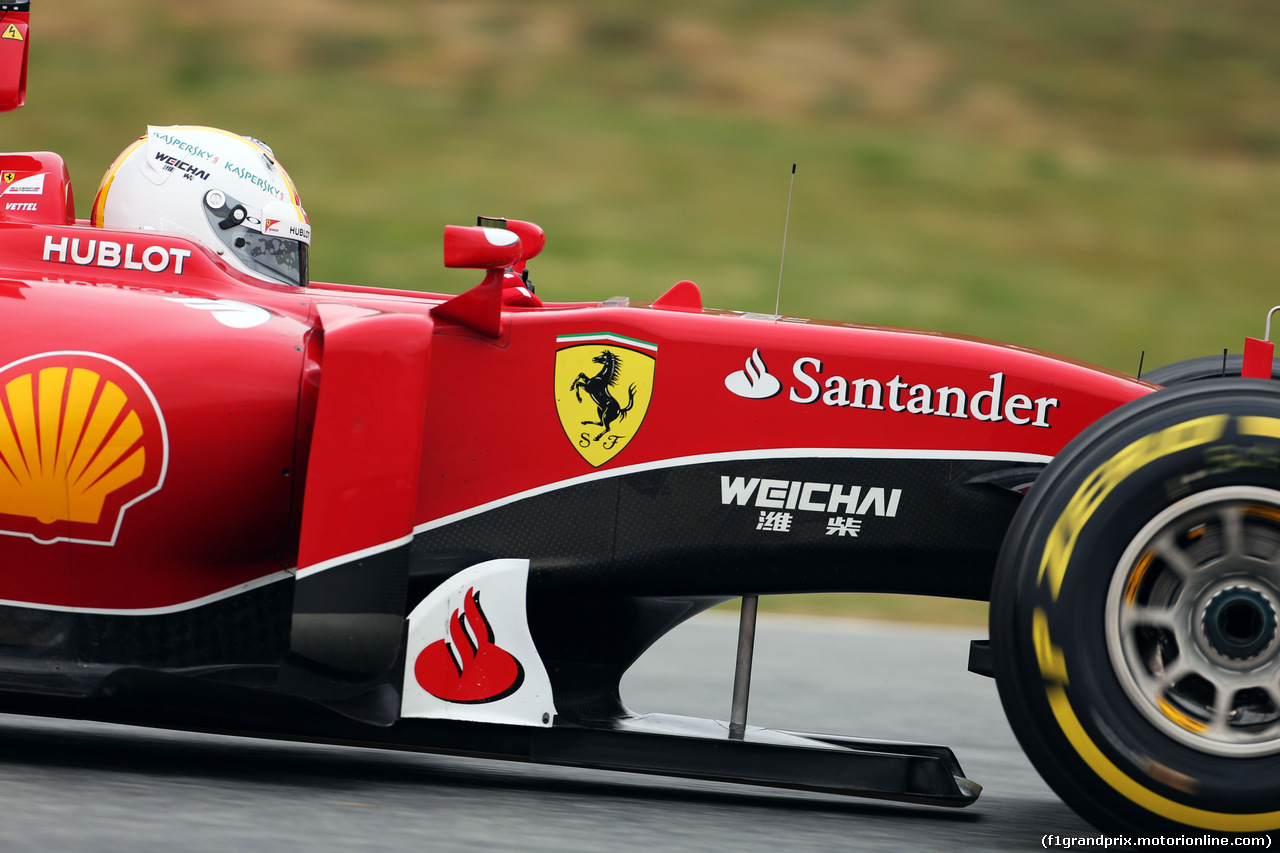 TEST F1 BARCELLONA 21 FEBBRAIO, Sebastian Vettel (GER) Ferrari SF15-T.
21.02.2015.