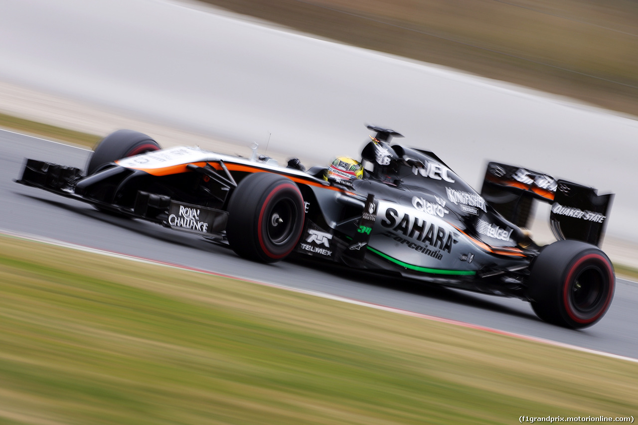TEST F1 BARCELLONA 21 FEBBRAIO, Pascal Wehrlein (GER) Sahara Force India F1 VJM07.
21.02.2015.