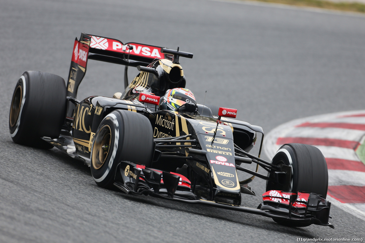 TEST F1 BARCELLONA 21 FEBBRAIO, Pastor Maldonado (VEN) Lotus F1 E23.
21.02.2015.