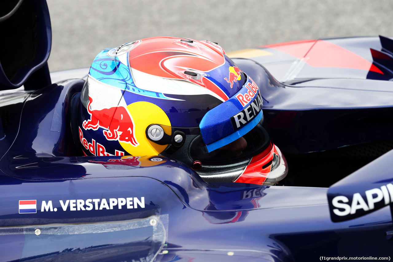 TEST F1 BARCELLONA 21 FEBBRAIO, Max Verstappen (NLD) Scuderia Toro Rosso STR10.
21.02.2015.