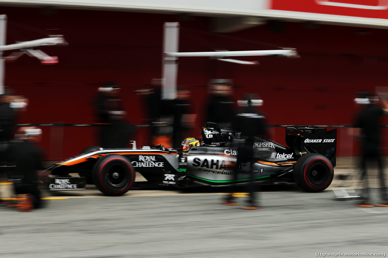 TEST F1 BARCELLONA 21 FEBBRAIO, Pascal Wehrlein (GER) Sahara Force India F1 VJM07.
21.02.2015.