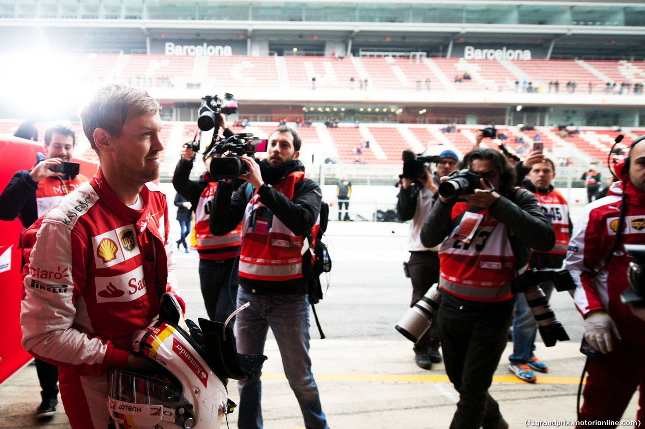 TEST F1 BARCELLONA 21 FEBBRAIO, Sebastian Vettel (GER) Ferrari.
21.02.2015.