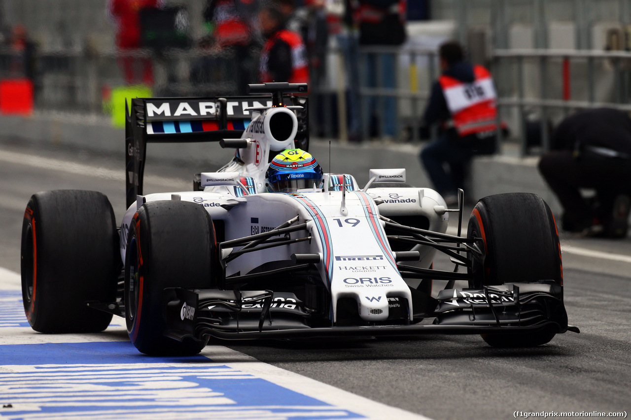 TEST F1 BARCELLONA 21 FEBBRAIO, Felipe Massa (BRA) Williams FW37.
21.02.2015.