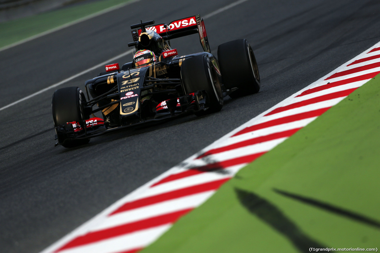 TEST F1 BARCELLONA 21 FEBBRAIO, Pastor Maldonado (VEN) Lotus F1 E23.
21.02.2015.