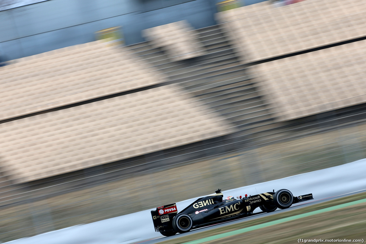 TEST F1 BARCELLONA 21 FEBBRAIO, Pastor Maldonado (VEN), Lotus F1 Team 
21.02.2015.