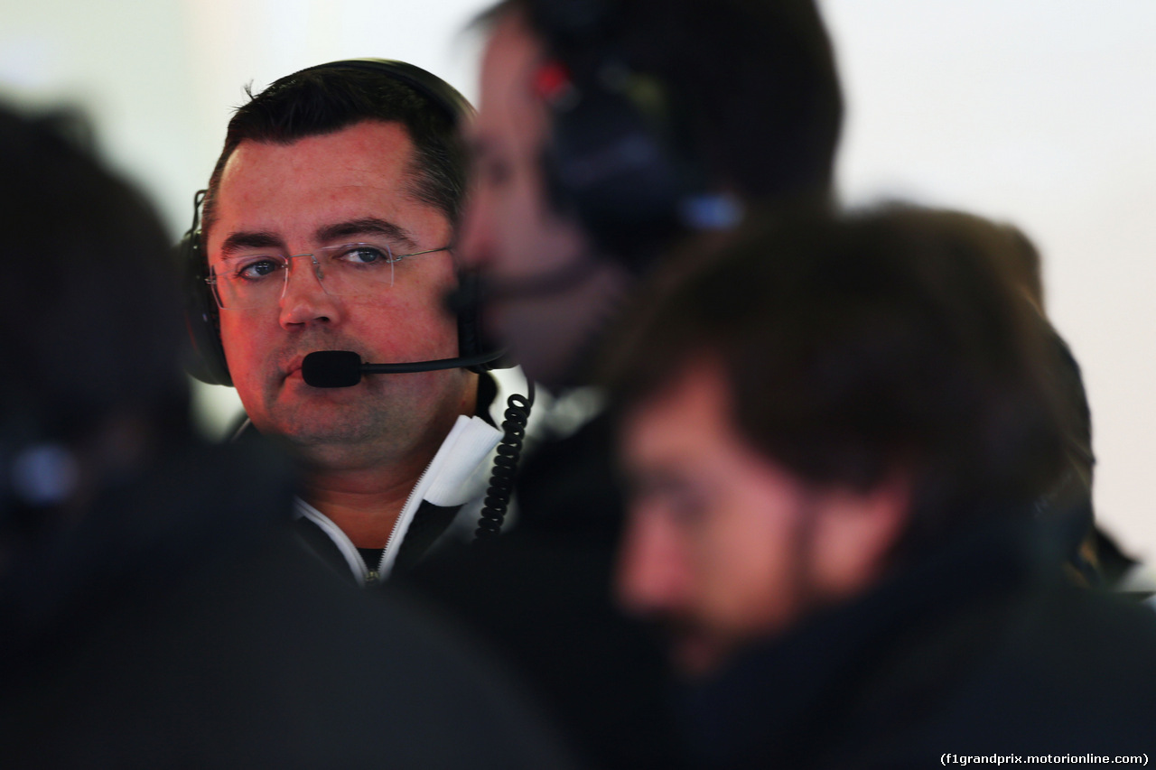 TEST F1 BARCELLONA 21 FEBBRAIO, Eric Boullier (FRA) McLaren Racing Director.
21.02.2015.