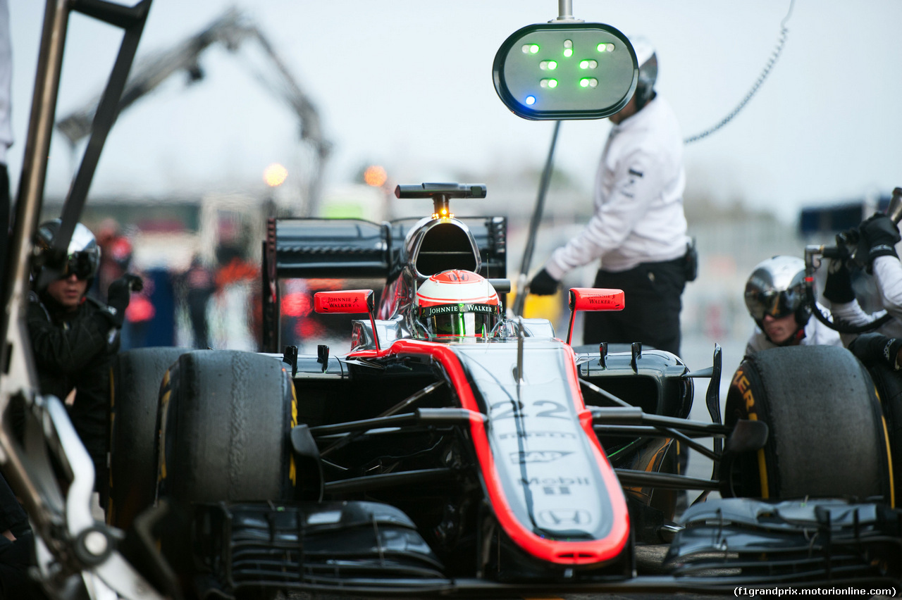 TEST F1 BARCELLONA 21 FEBBRAIO, Jenson Button (GBR) McLaren MP4-30.
21.02.2015.