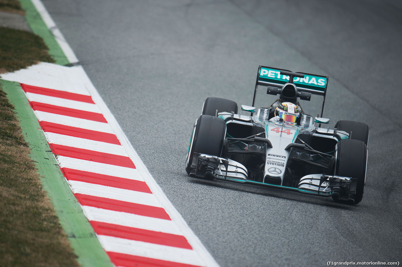TEST F1 BARCELLONA 21 FEBBRAIO, Lewis Hamilton (GBR) Mercedes AMG F1 W06.
21.02.2015.